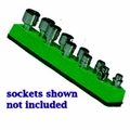 Mechanics Time Saver 1/4 in. Drive Universal Magnetic Green Socket Holder 5-14mm 485